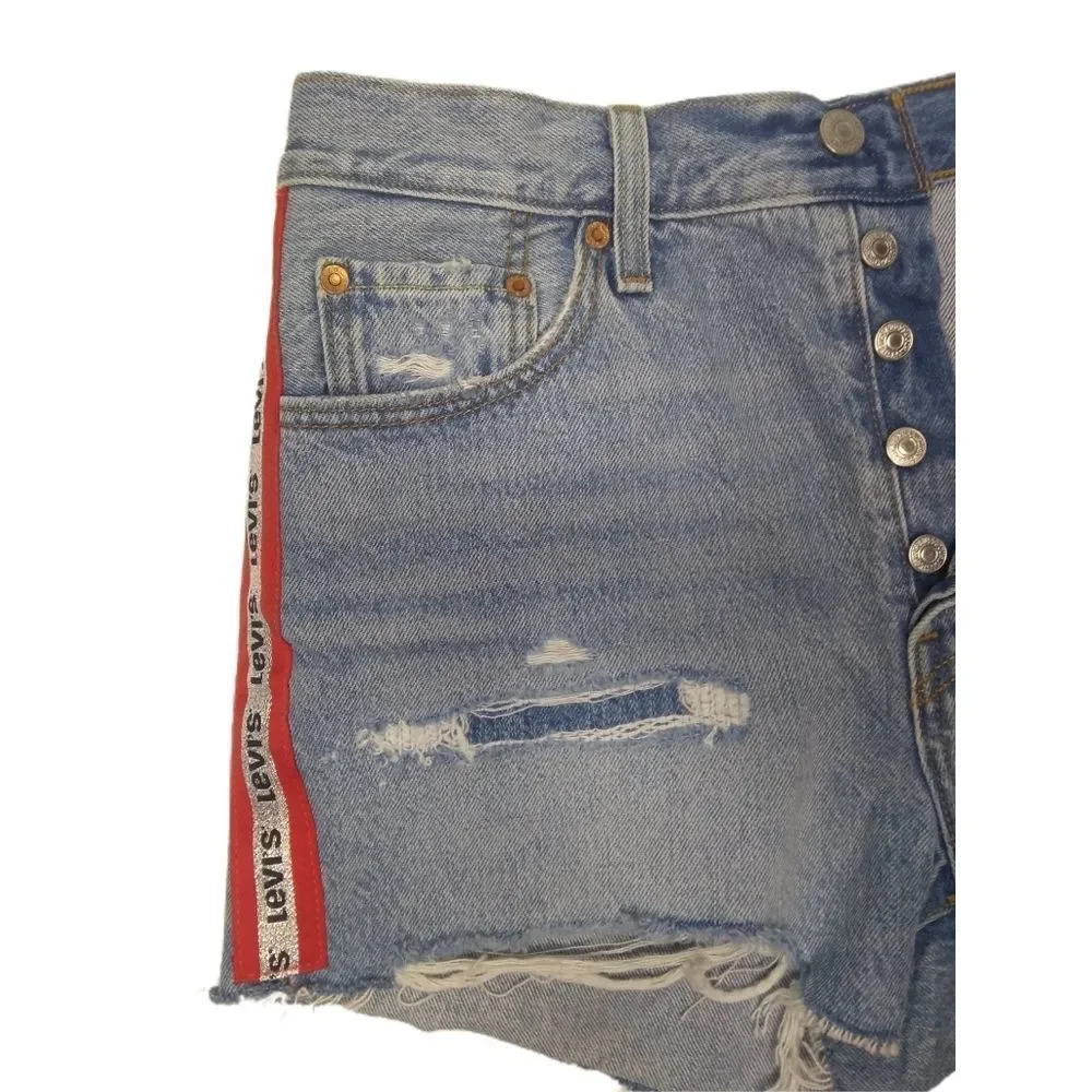 Levi's Cutoffs 502 Raw Hem Size 29 NEW - Picture 2 of 7